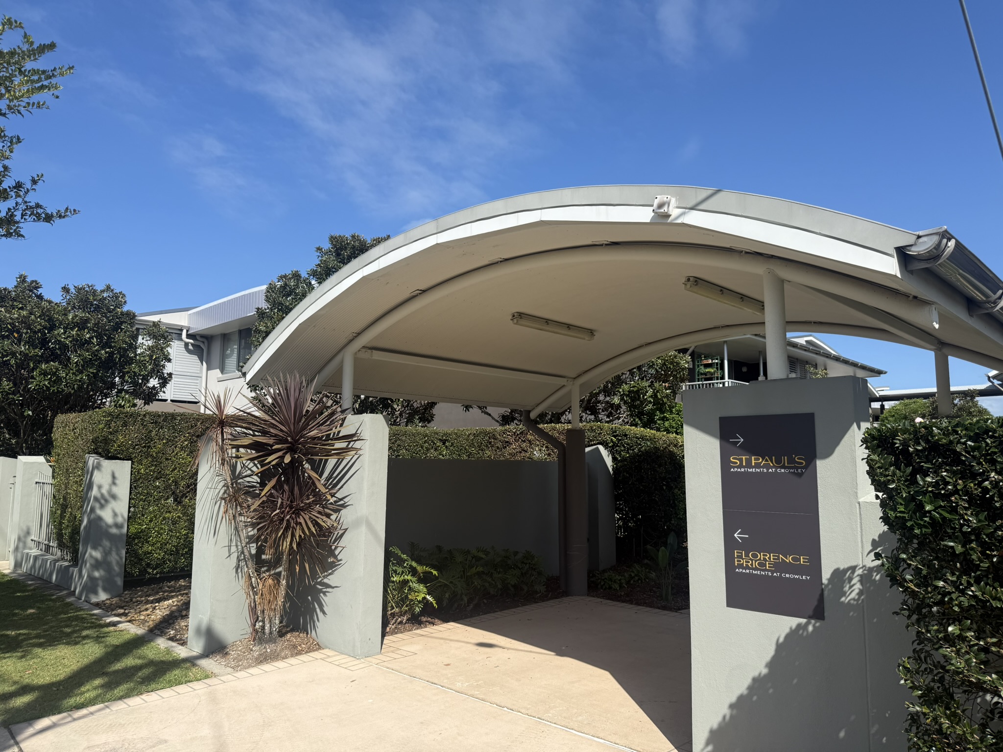 entrance to Independent Living apartments at Crowley